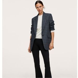 Mango Structured Textured Blazer